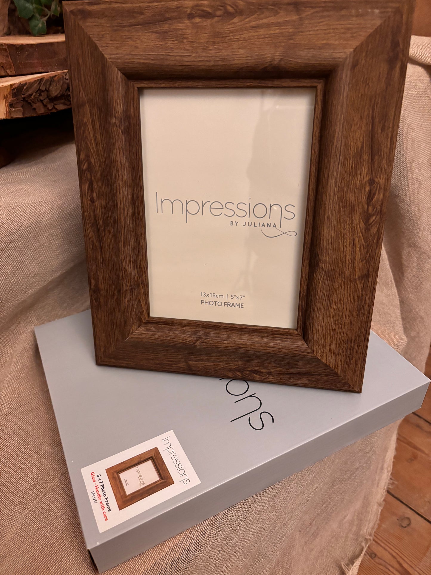 Traditional wooden photo frame