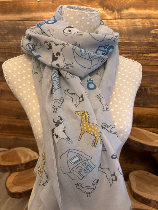 Farmyard fun scarf