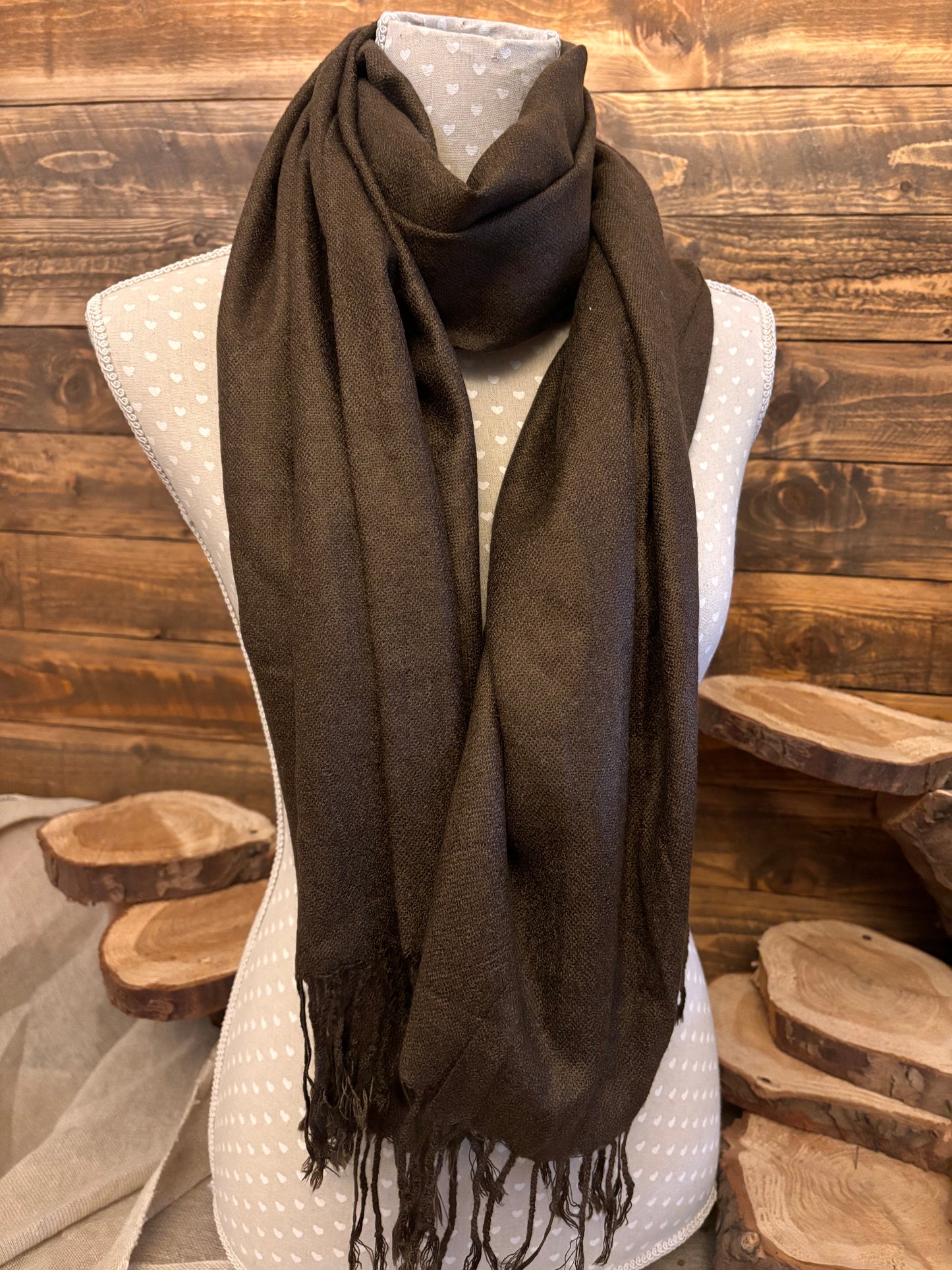 Scarf - chocolate brown