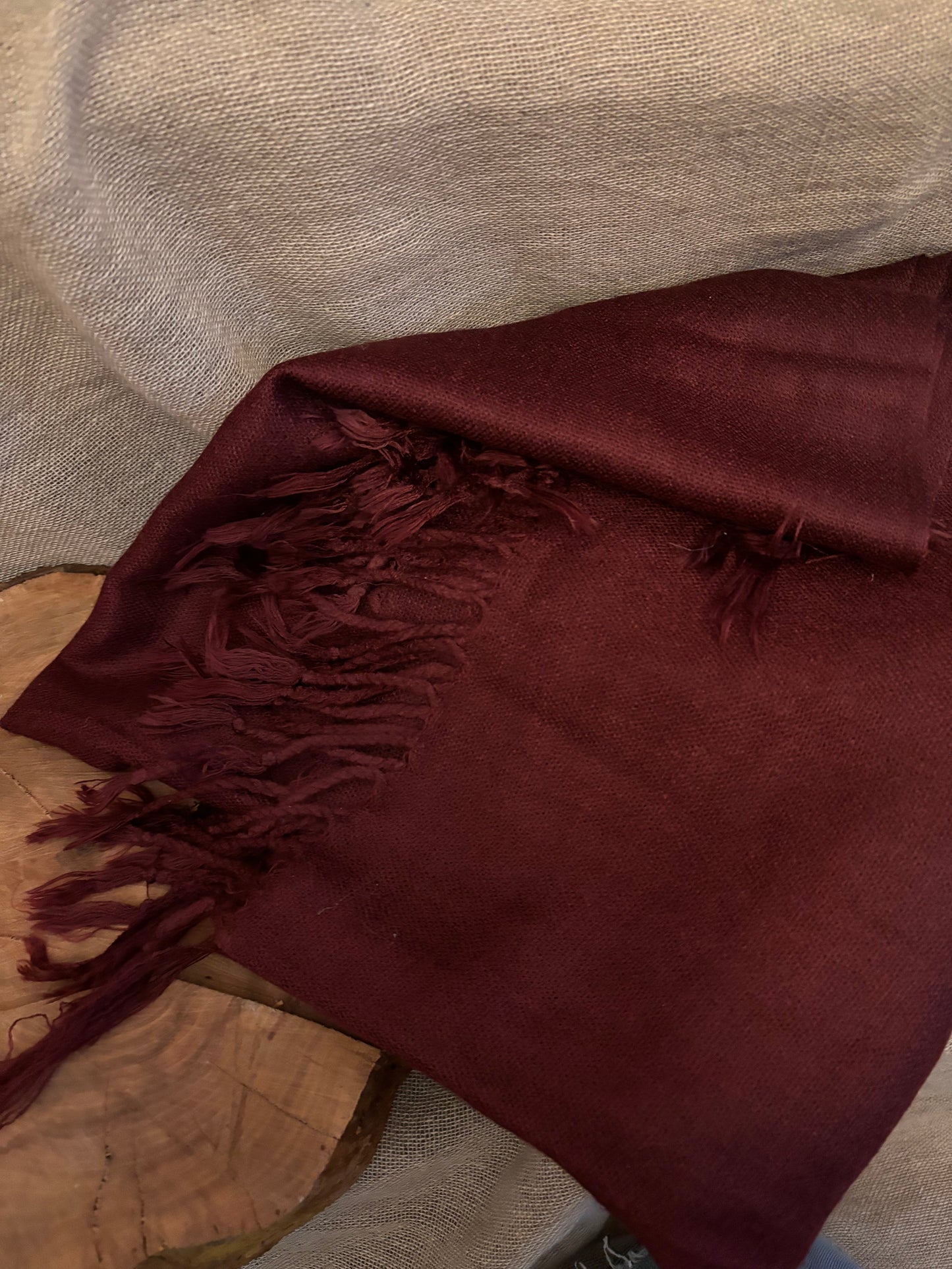 Plain Red Shawl