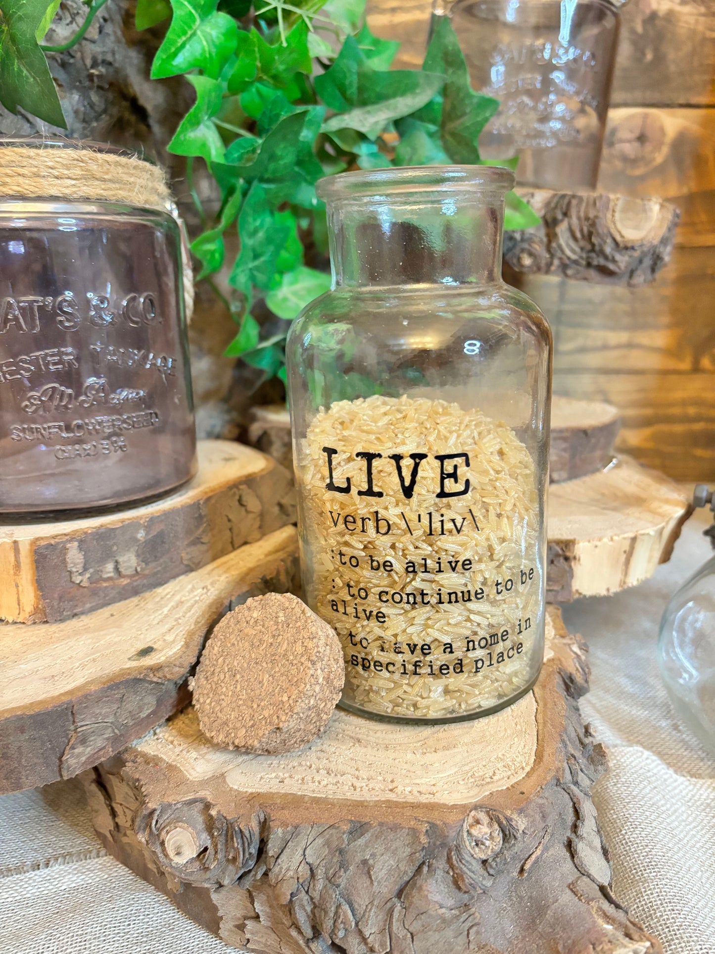 Kitchen storage jar