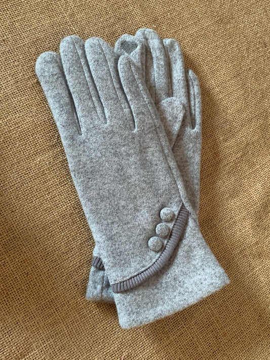 Grey Smart Gloves