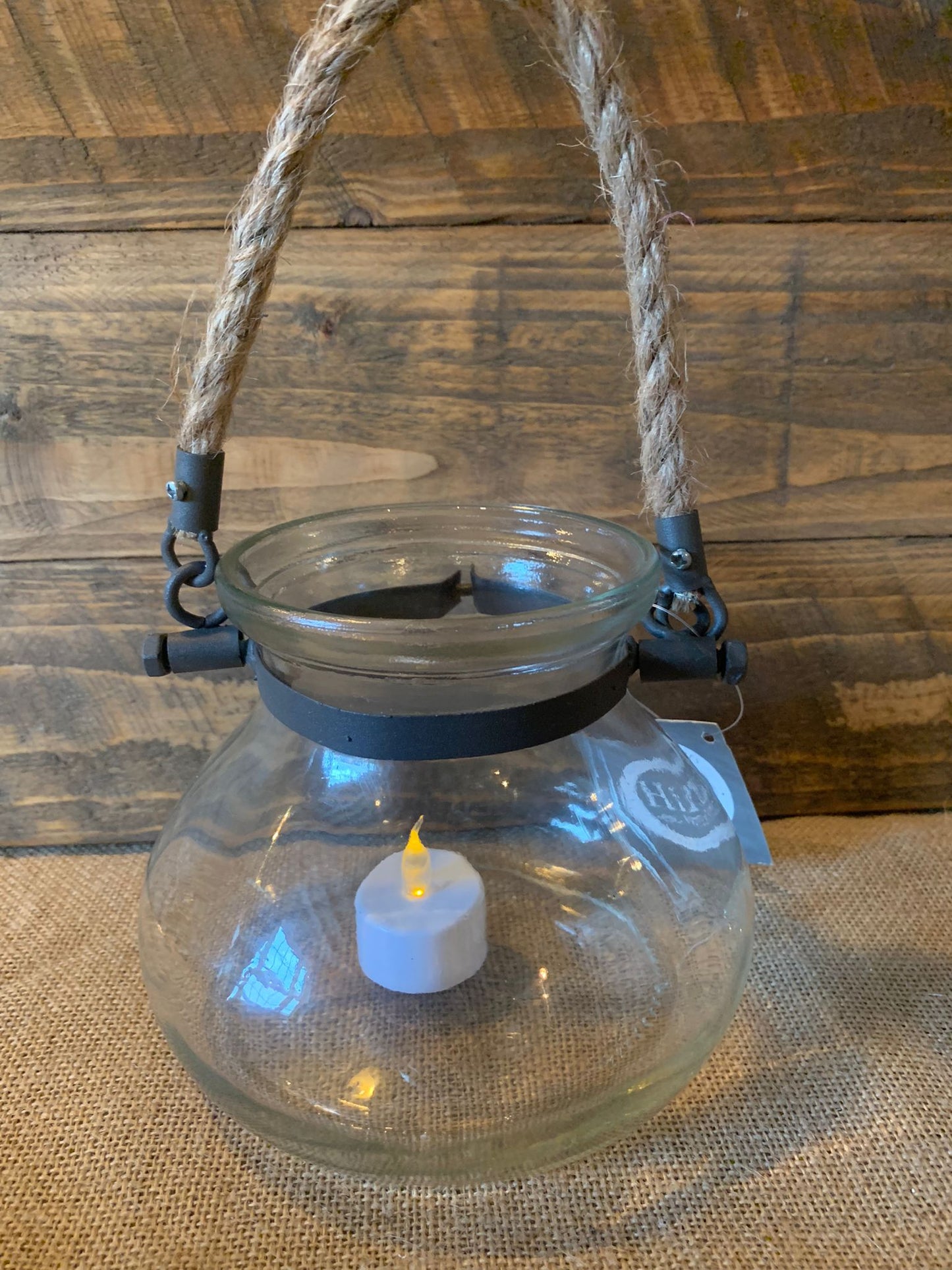 Goblet shaped tea light holder