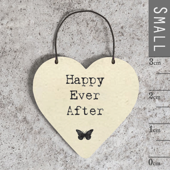 News print heart - small -Happy ever after