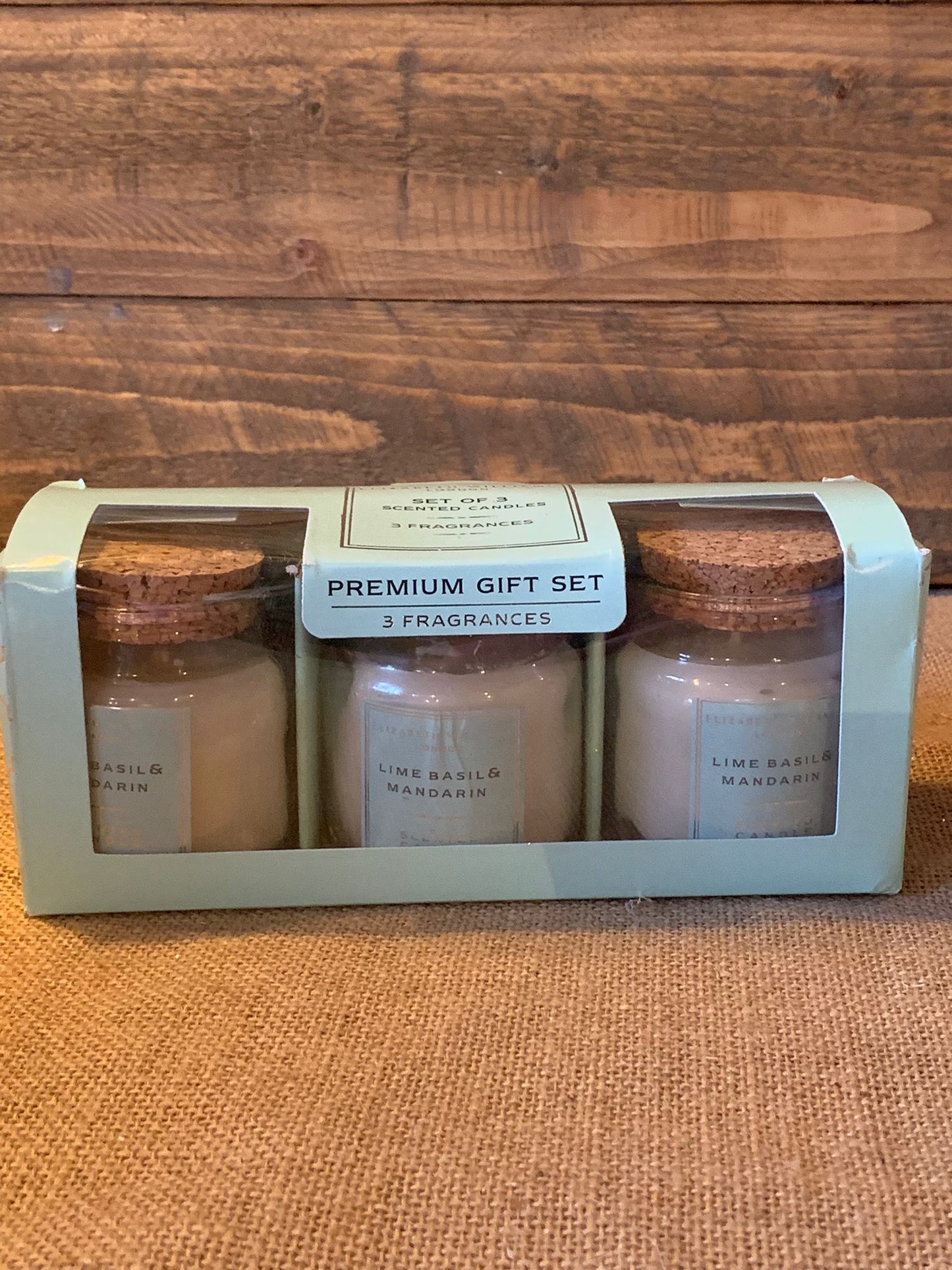 Set of 3 scented candles