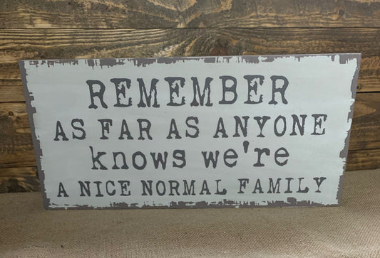 Normal Family - wall plaque