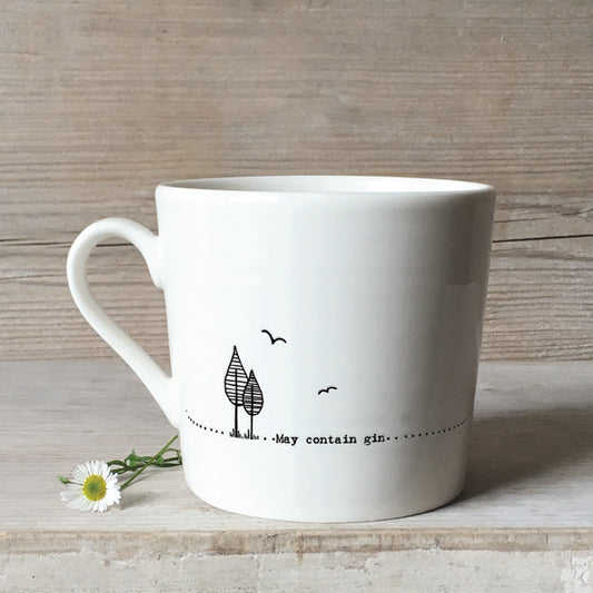 Wobbly mug - May contain gin