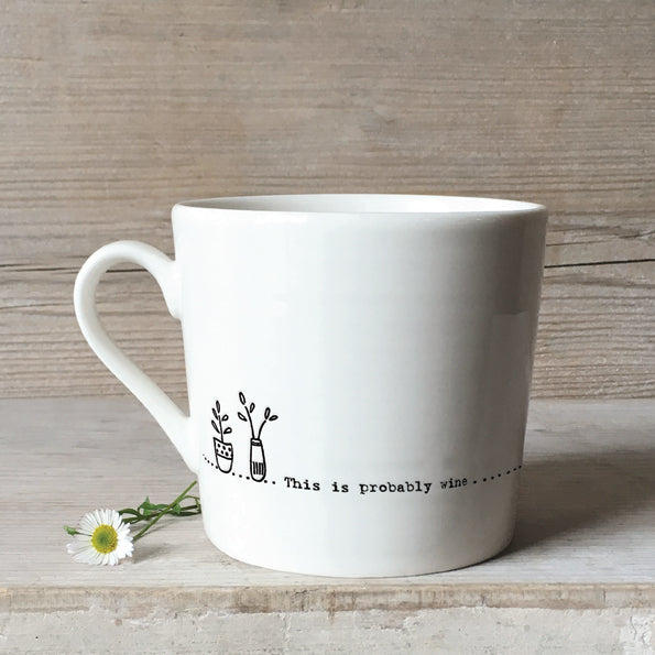 Wobbly mug - This is probably wine...